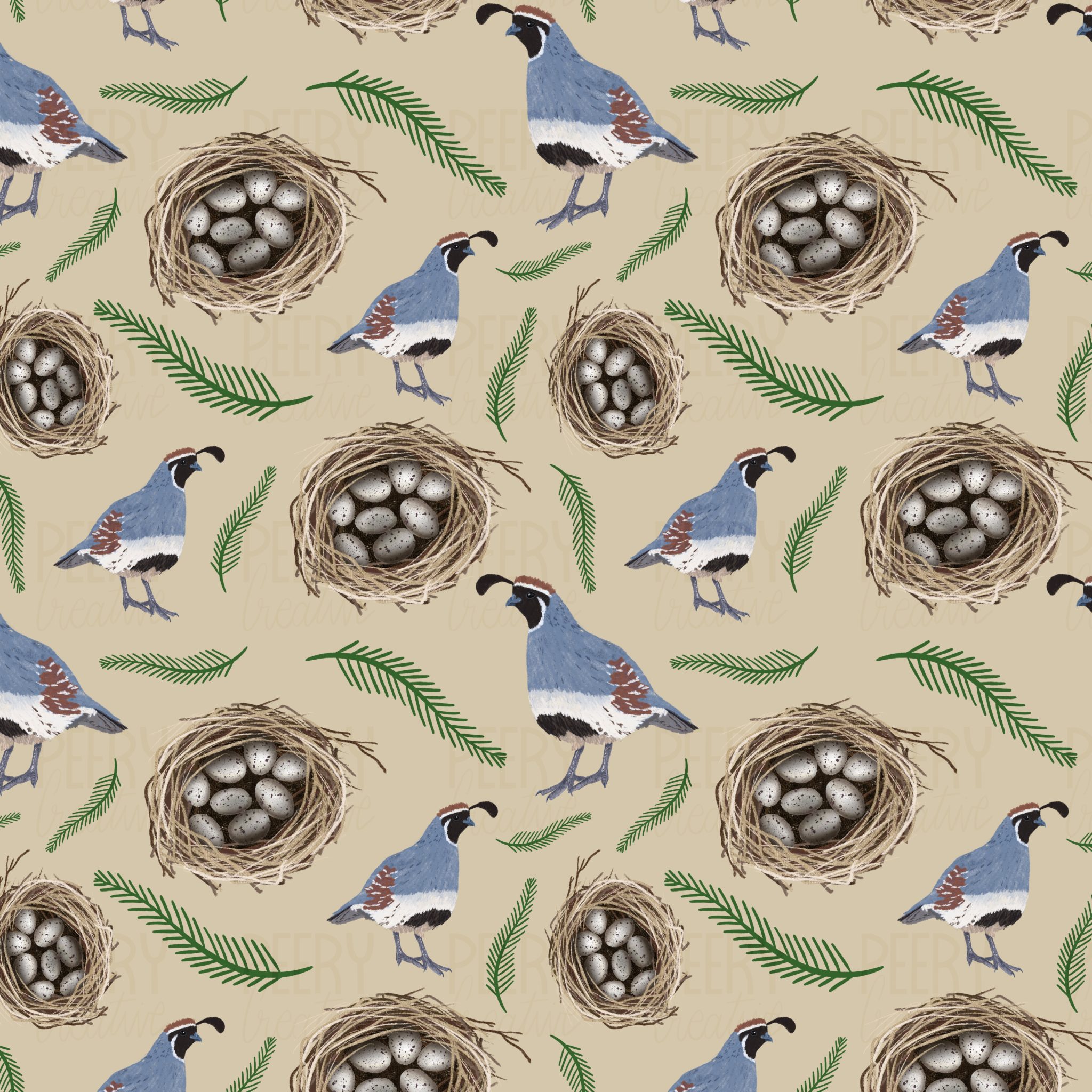 Quail pattern Portfolio