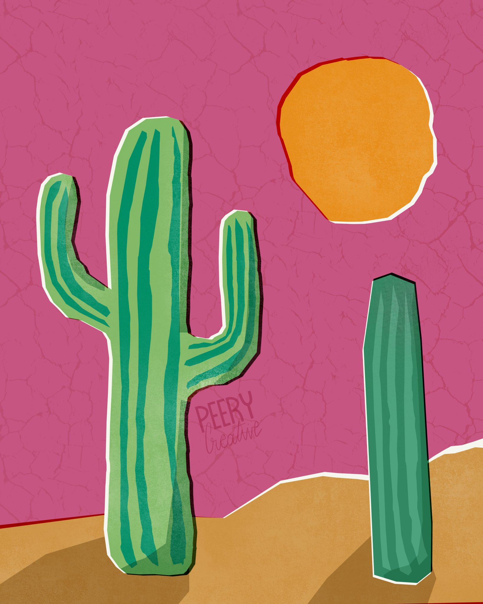 Wonky Saguaros