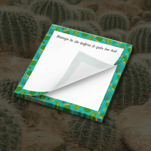 Stay organized with this colorful to-do list notepad featuring the phrase "things to do before it ge.