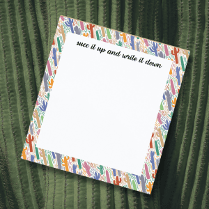 Arizona Saguaro Notepad | Sonoran Desert Art