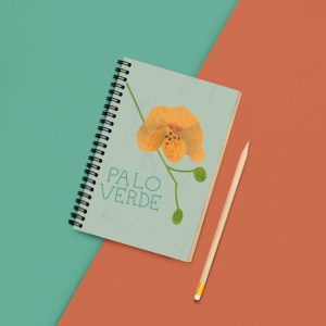 hand drawn arizona palo verde notebook