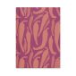 Vibrant abstract book cover design with pink and purple organic shapes, modern and stylish.