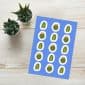 Sticker sheet with barrel cactus and soft plant accents for focus-friendly planning and creative routines, illustrated by Tucson-based artist Nicole Peery.