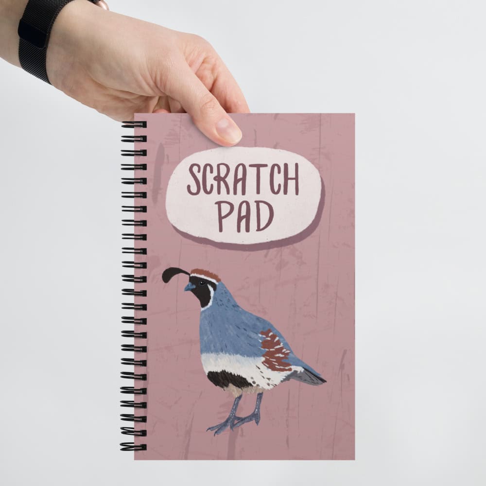 Gambel’s Quail Arizona Wildlife Spiral Notebook - Image 5