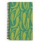 Chile pepper notebook with hand-drawn Hatch peppers green teal background soft-touch cover dotted pages New Mexico