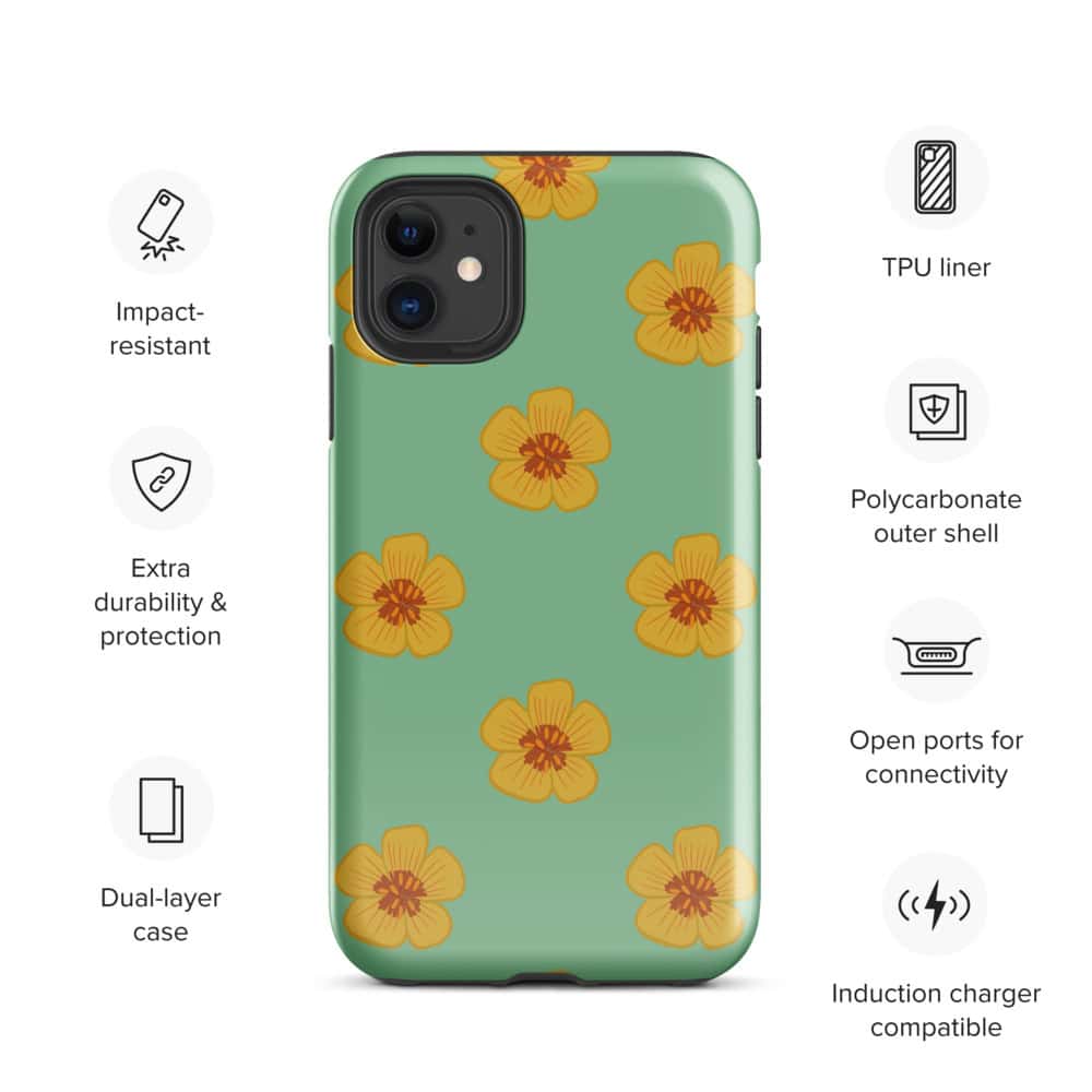 Arizona Poppies Southwest Desert Floral Tough Case for iPhone® - Image 2