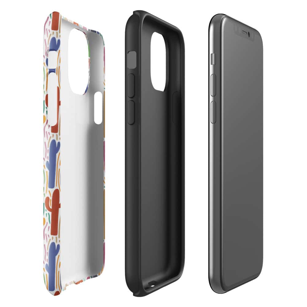 Hand Drawn Sonoran Desert Saguaro Tough Case for iPhone® - Image 4