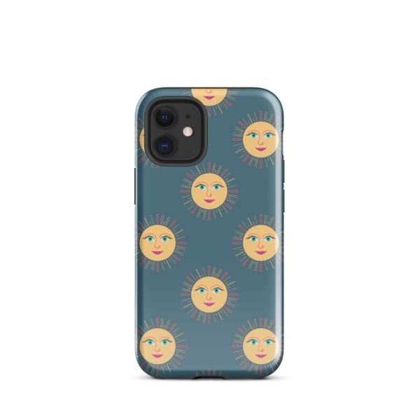 tough-case-for-iphone-glossy-iphone-12-mini-front-690e29736ce97.jpg Sun and moon face phone case design for iPhone, trendy celestial pattern.