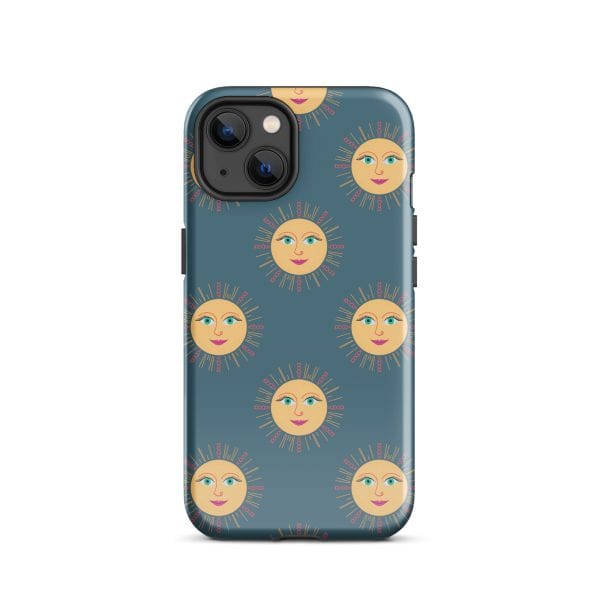 tough-case-for-iphone-glossy-iphone-13-front-690e29736d0b6.jpg Sun and moon face pattern phone case, vibrant and unique design.