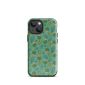 Vibrant cactus-themed phone case with floral accents for iPhone 13 or 14, smartphone protection, and stylish desert-inspired design.