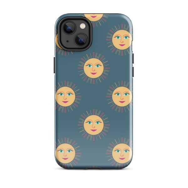tough-case-for-iphone-glossy-iphone-14-plus-front-690e29736d25a.jpg Sun and moon face pattern phone case with celestial design and bright colors.