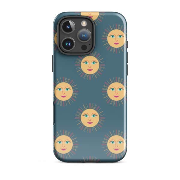 tough-case-for-iphone-glossy-iphone-16-pro-max-front-690e29736d65c.jpg Sun and moon face pattern phone case, unique accessory, stylish protection for iPhone 13 Pro Max.