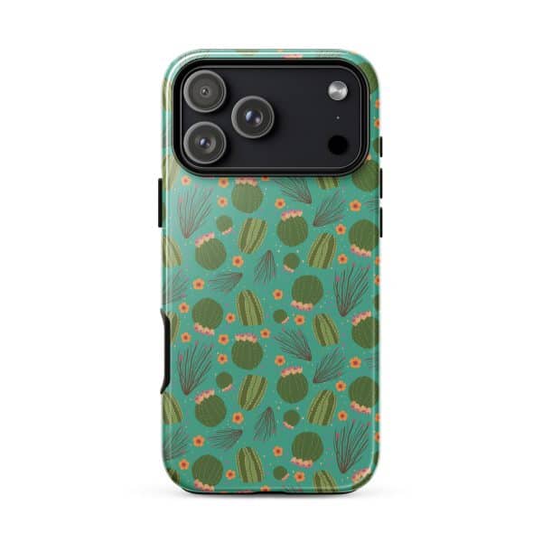 tough-case-for-iphone-glossy-iphone-17-pro-max-front-690cbd038b36e.jpg Cactus-themed phone case design for iPhone with decorative succulents.